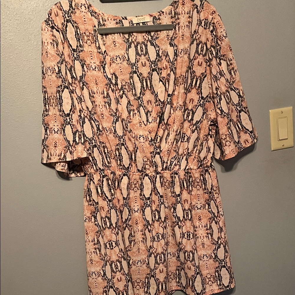 ODDY- Snake Print Wrap Blouse